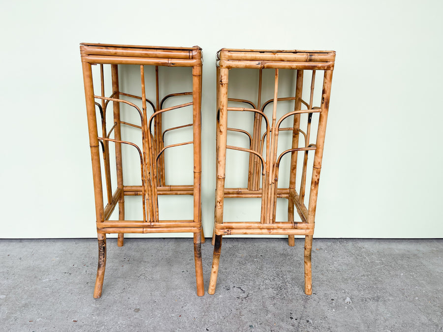 Pair of Tortoiseshell Plant Stands