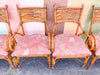 Set of Six Rattan Alligator Dining Chairs