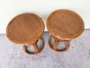 Pair of Rattan Cocktail Tables