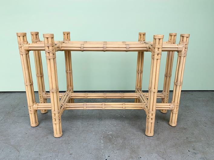 Rattan McGuire Style Dining Table