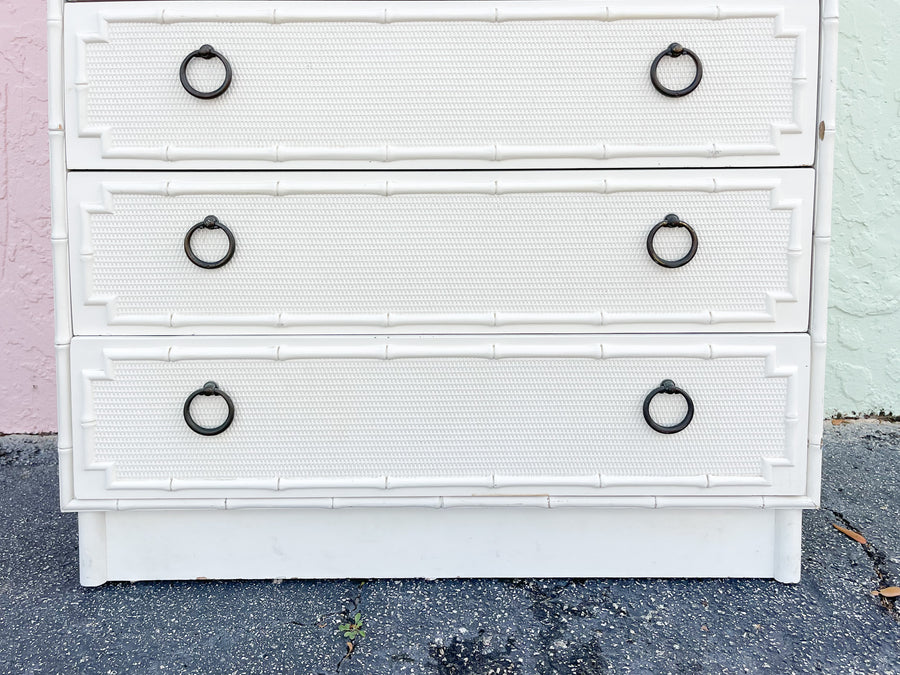 Palm Beach Faux Bamboo Tall Chest