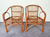 Pair of Island Style Rattan Chairs