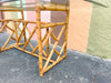 Italian Rattan Chippendale Dining Table