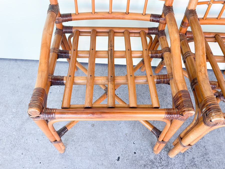 Pair of Sweet Rattan Chairs