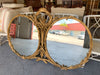 Hollywood Regency Gold Gilt Double Mirror