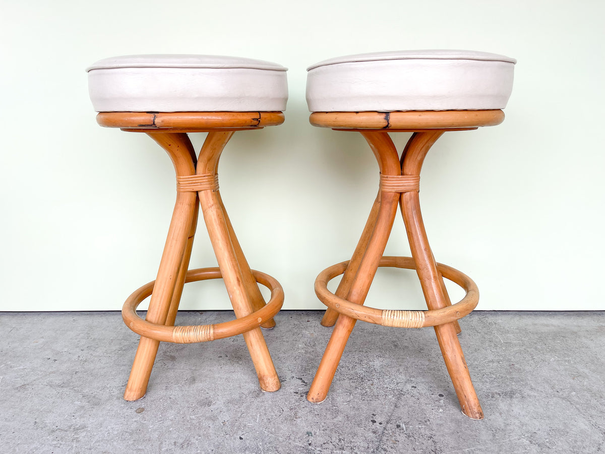 Pair of Old Florida Counter Stools