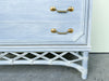 Coastal Blue Oversized Ficks Reed Chest