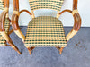 Pair of Maison Drucker Rattan Bistro Chairs