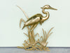 Brass Heron Wall Art