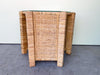 Island Style Rattan Wrapped Hexagon End Table