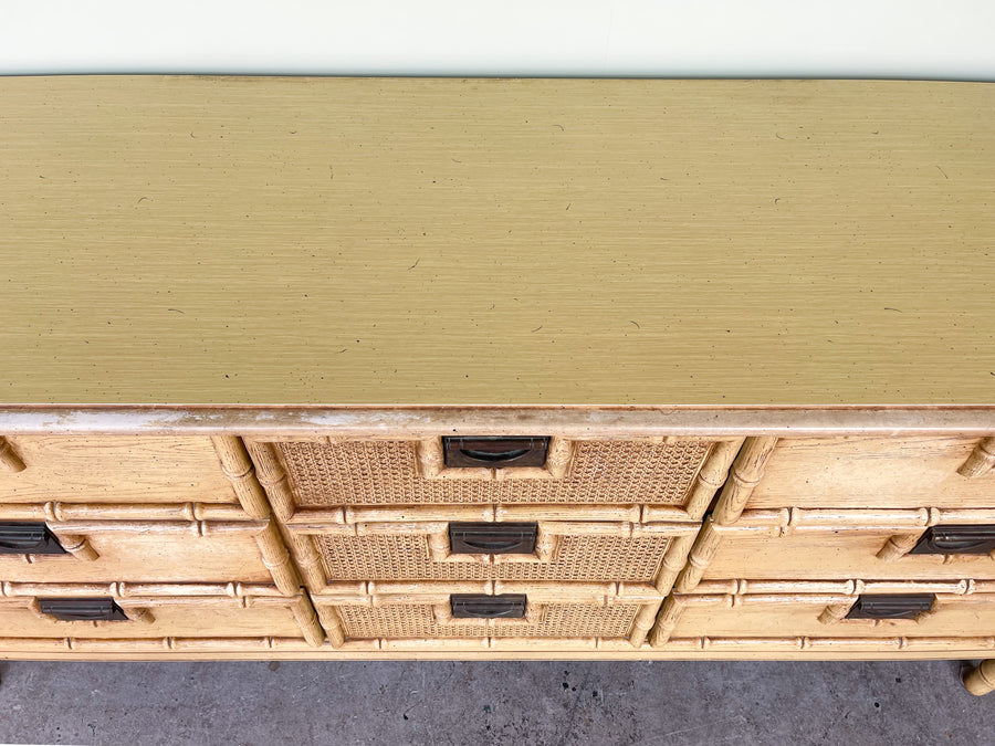 Faux Bamboo Campaign Dresser