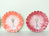 Set of Four Fitz and Floyd Pansy Plates