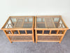 Pair of Island Style Rattan Side Tables