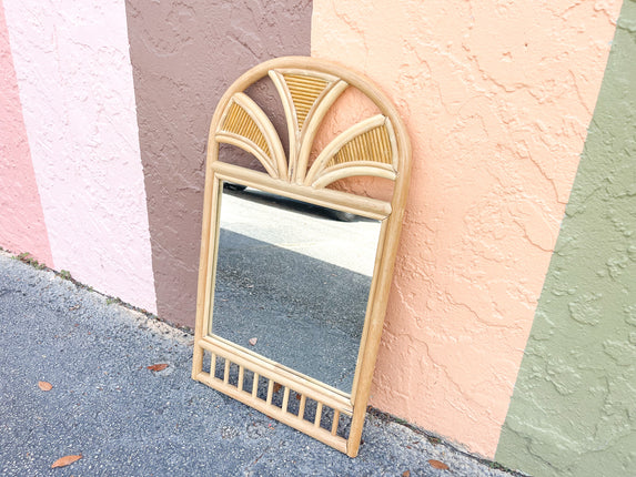 Kips Bay Show House Petite Rattan Mirror