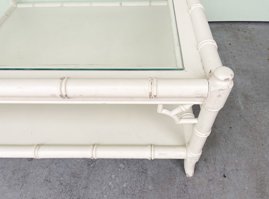 Palm Beach Chic Faux Bamboo Coffee Table