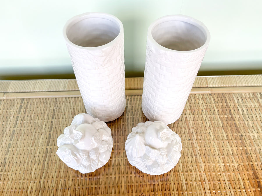 Pair of Fitz and Floyd Canisters