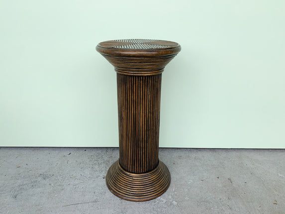 Pencil Reed Rattan Plant Stand