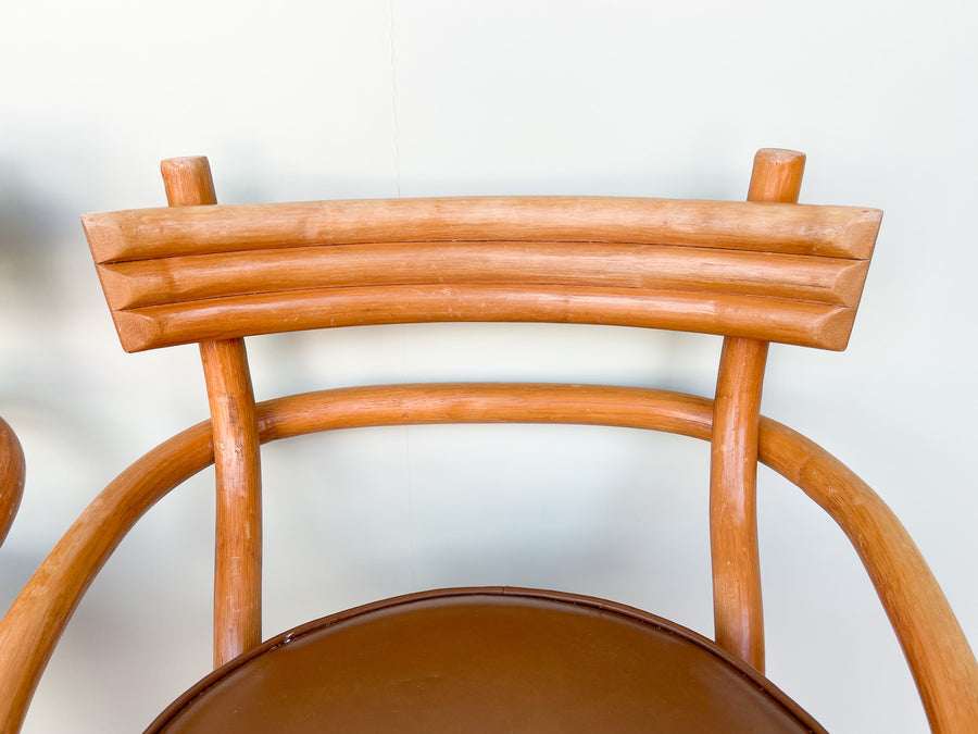 Pair of Old Florida Style Bar Stools