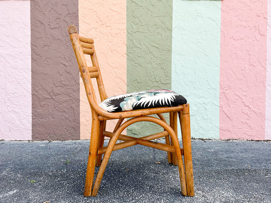 Warehouse Wedneday: Set of Four Old Florida Rattan Dining Chairs