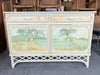 Hand Painted Ficks Reed Credenza