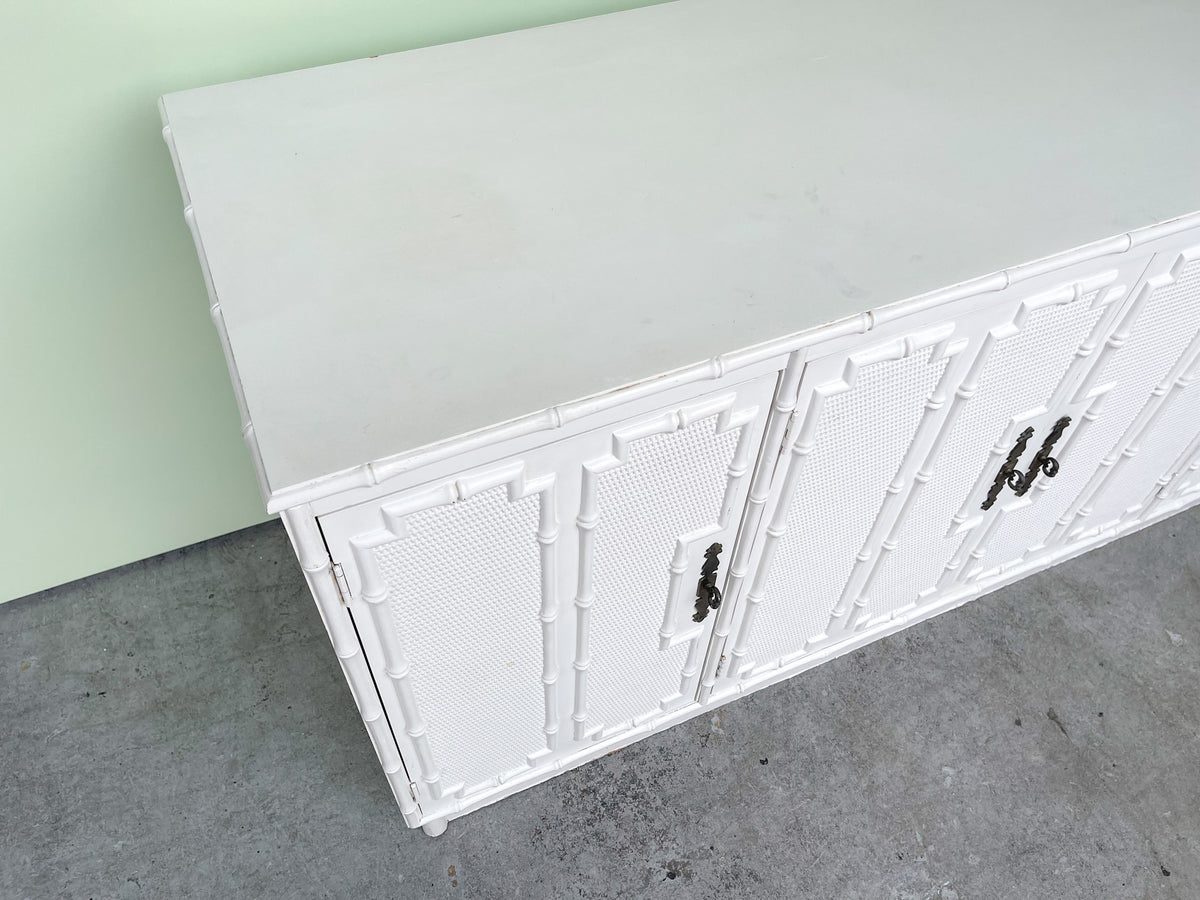 Palm Beach Faux Bamboo Credenza