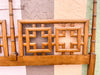 Faux Bamboo Fretwork King Headboard