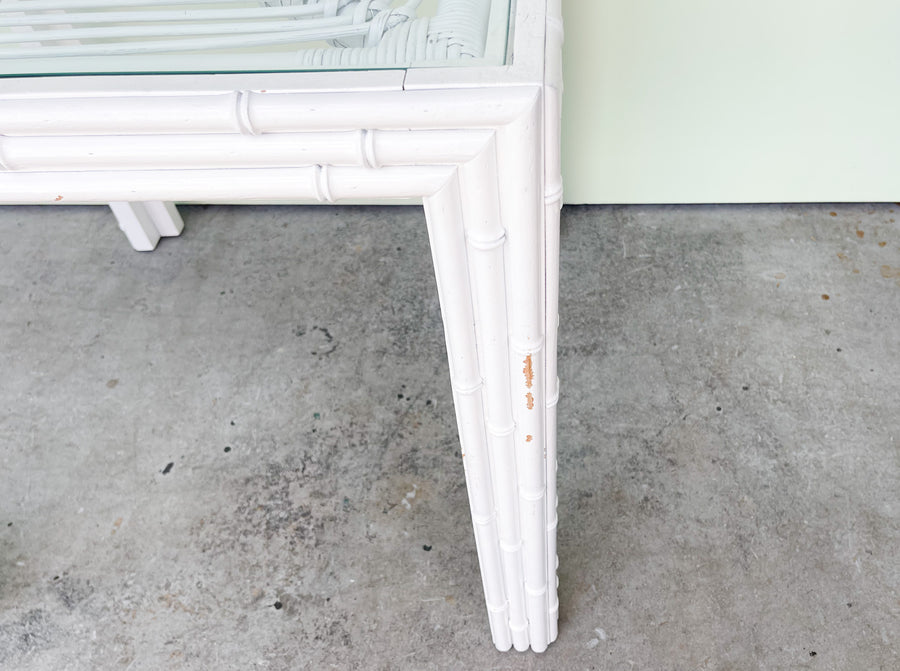 Palm Beach Chic Faux Bamboo Game Table