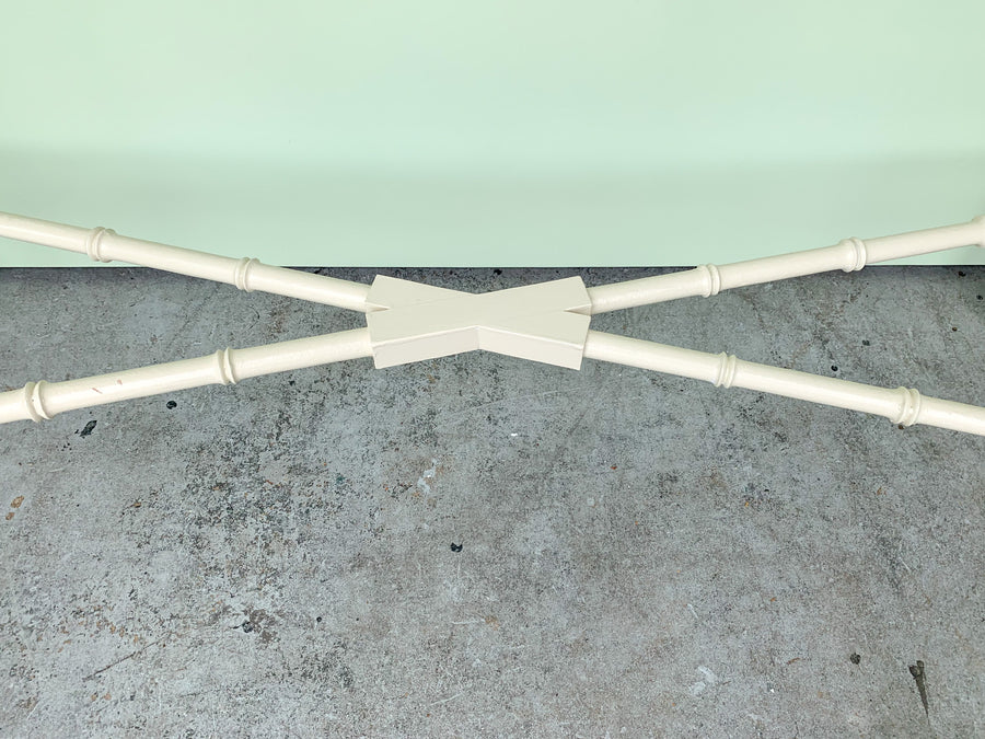 Faux Bamboo Console Table