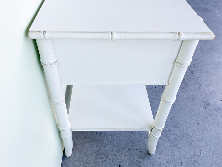 Pair of Faux Bamboo Nightstands