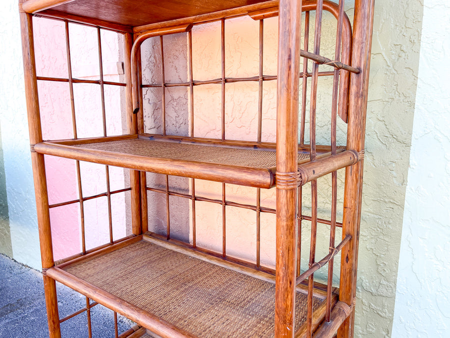 Island Chic Rattan Etagere