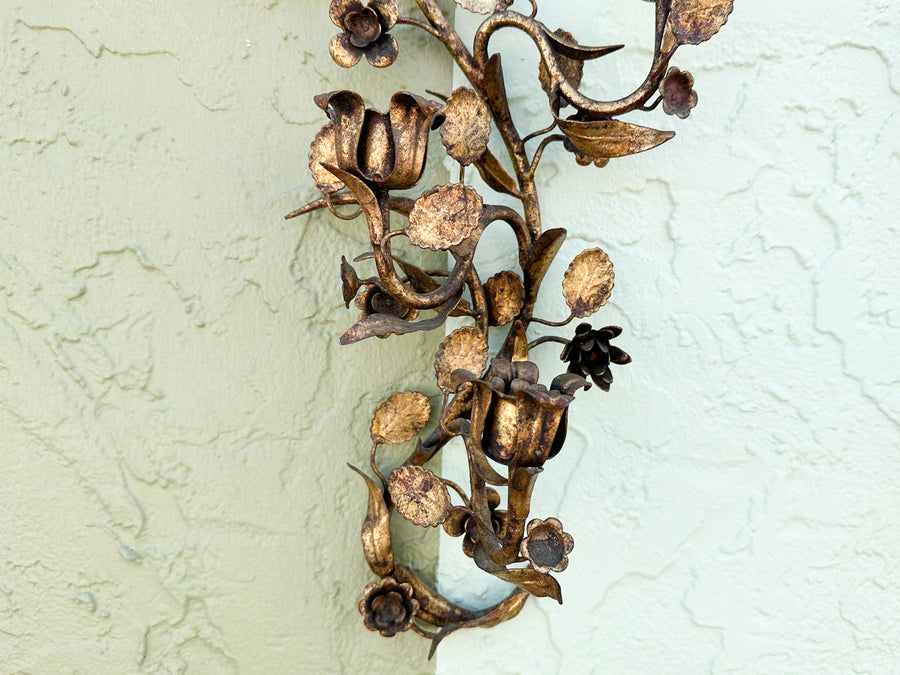 Pair of Italian Tole Wall Sconces