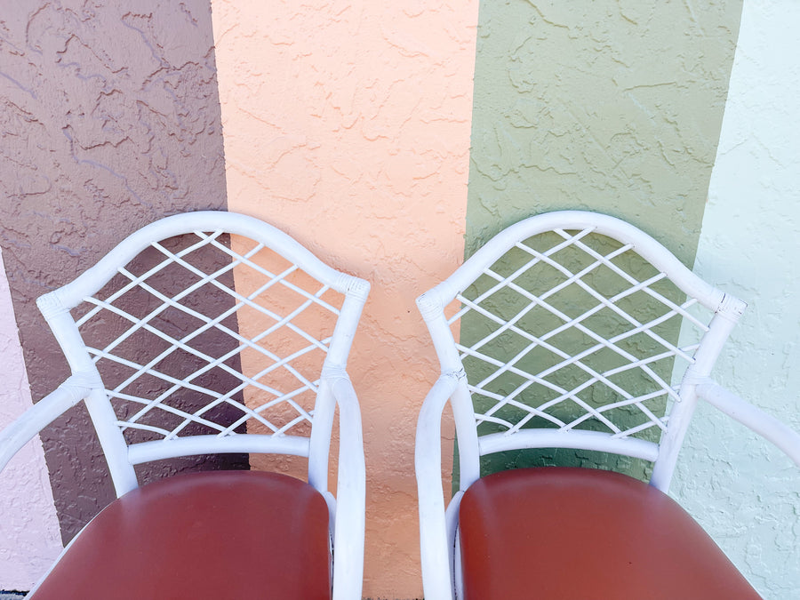 Pair of Sweet Rattan Chairs