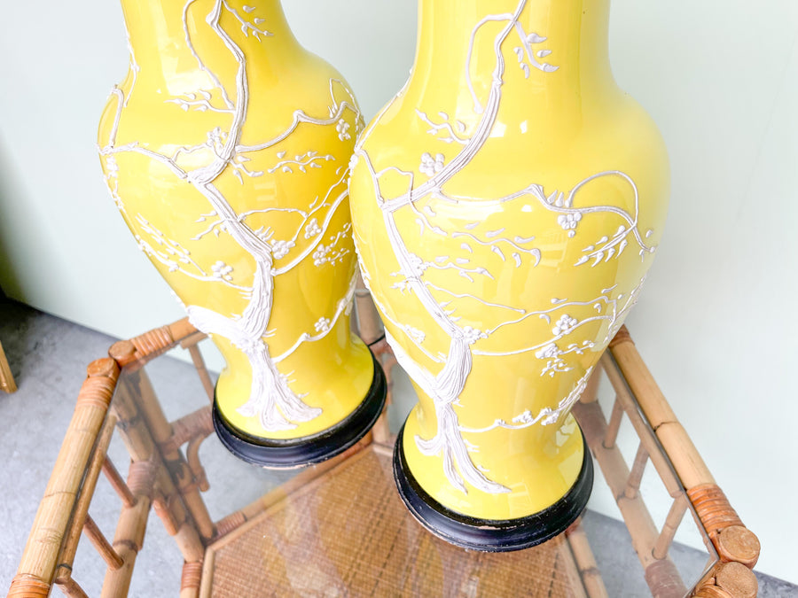 Pair of Canary Yellow Icing Lamps