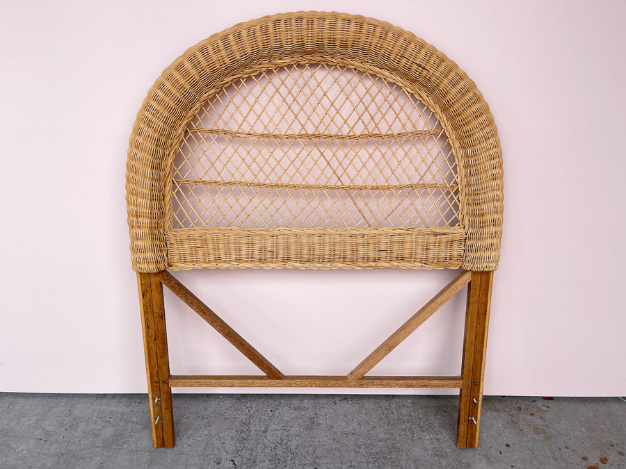 Pair of Sweet Wicker Twin Beds