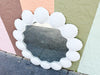 Coastal Chic Plaster Shell Mirror