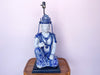 Fab Blue and White Buddha Lamp