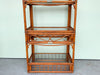 Pair of Island Style Rattan Etageres