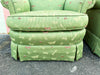 Pair of Green Butterfly Upholstered Chairs