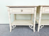 Pair of Thomasville Faux Bamboo Nightstands