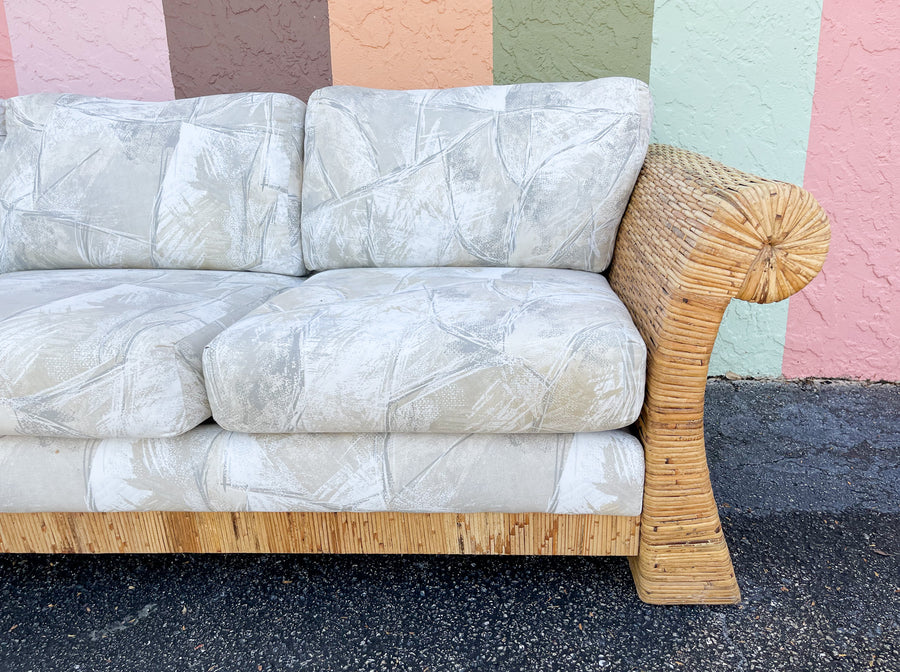 Island Style Woven Rattan Sofa