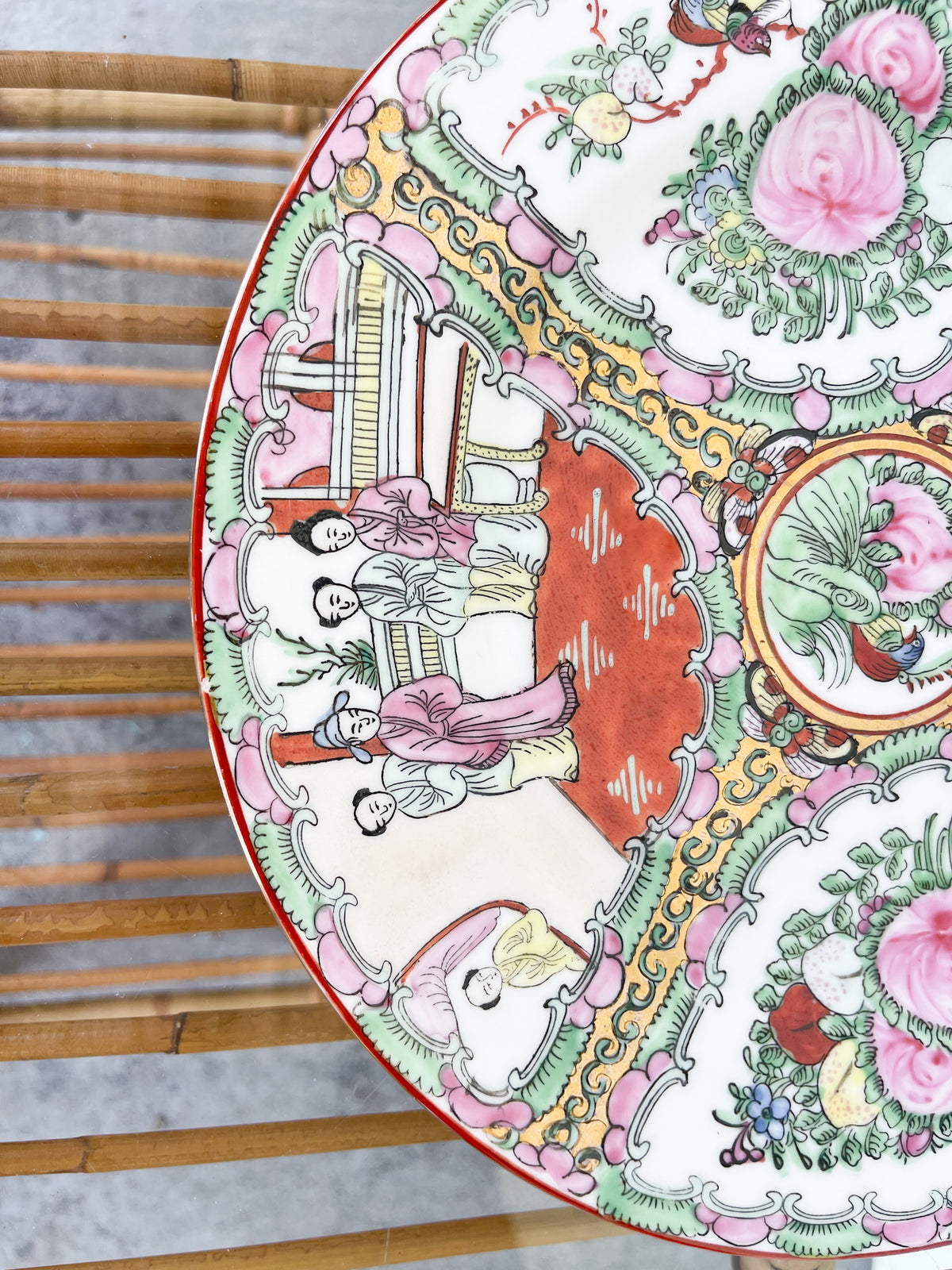Rose Medallion Style Plate