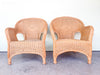 Pair of Wicker Arm Chairs