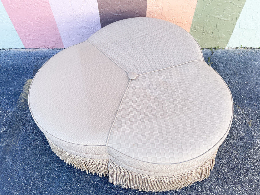 Oversized Regency Ottoman on Casters
