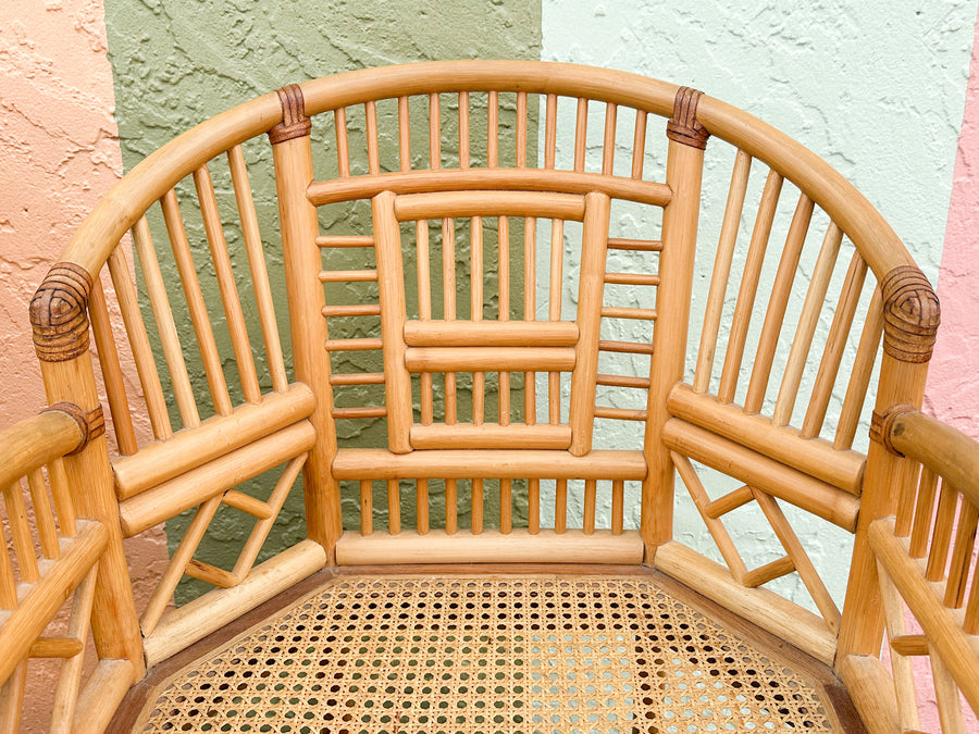 Pair of Brighton Style Rattan Chairs