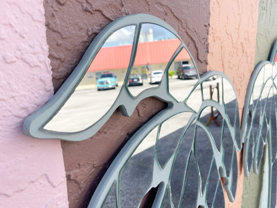 Pair of Miami Vice Inspired Mirrored Palms