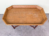 Faux Bamboo Tray Top Coffee Table