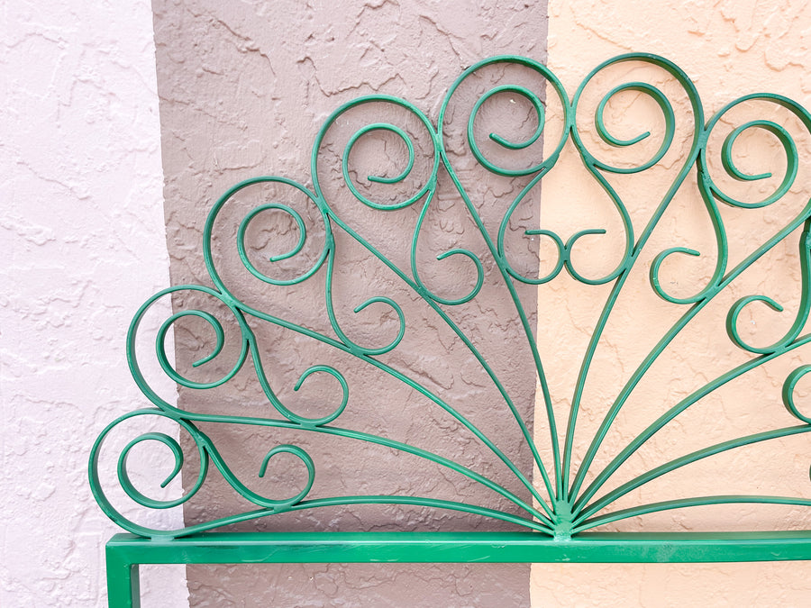 Pair of Whimsical Metal Twin Headboards