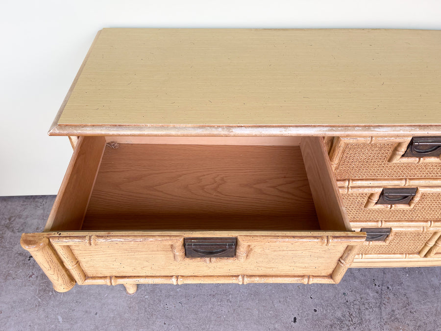 Faux Bamboo Campaign Dresser
