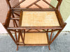 Tortoiseshell Rattan Chippendale Hall Tree