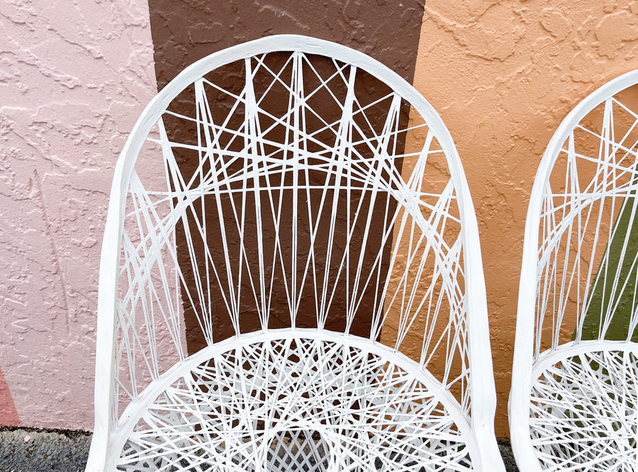 Pair of Webspun Side Chairs